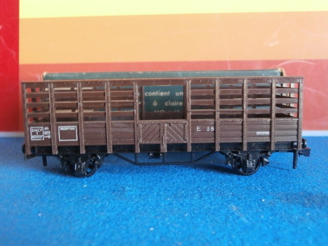 Wagon Hornby échelle O – Transport D'animaux, Métal, Fabrication Française