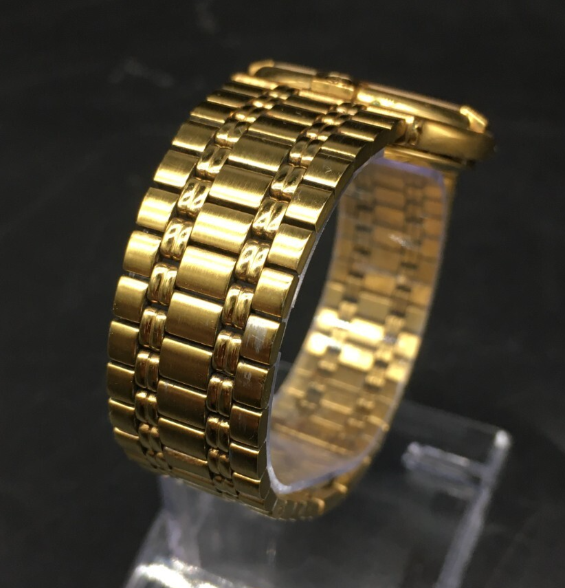 Authentic GUCCI 9200M Men's Unisex Quartz Watch Gold Dial 32mm