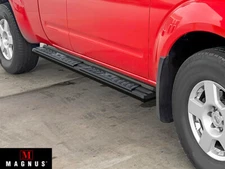 APS Black Nerf Bar Running Boards For 05-24 Nissan Frontier Equator King Cab