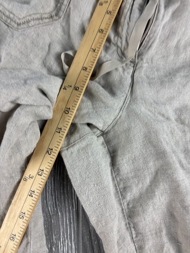 J JILL SIZE 16 100% LINEN TAN WIDE LEG FLOWY PANTS - Picture 5 of 12