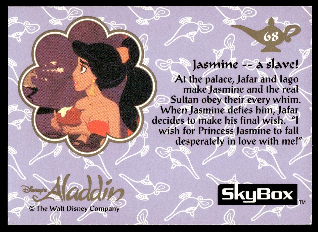 1993 SkyBox Aladdin #68 Jasmine -- a slave! | eBay