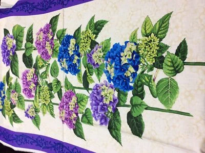 Paintbrush Studios-Budding Beauties-Panel de hortensia-100% algodón