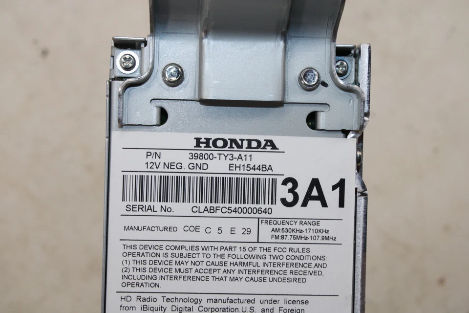Módulo de control sintonizador Acura RLX 2014-2020 39800-TY3-A11 OEM IR128 Foto 3 de 3
