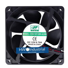 CHA12012BH-A38B DC12V 0.70A 12CM Double Ball High Air Volume Cooling Fan