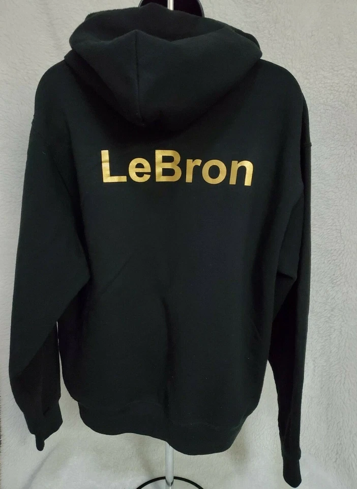 Sudadera Camisa Jerzees Para Hombre Talla M Mediana Negra Dorada LeBron Foto 4 de 4