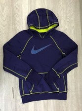 Nike Therma Fit Womens Small Hooded Sweatshirt Pockets Purple