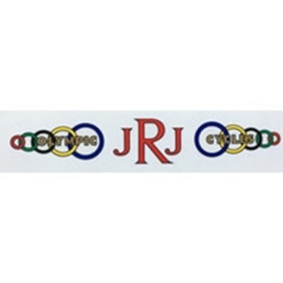 JRJ (OLYMPIC CYCLES, LEEDS) Unterrohr Aufkleber.