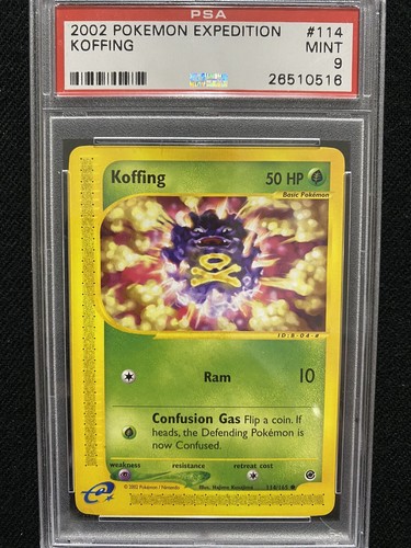 Koffing graded PSA 9 for sale on eBay