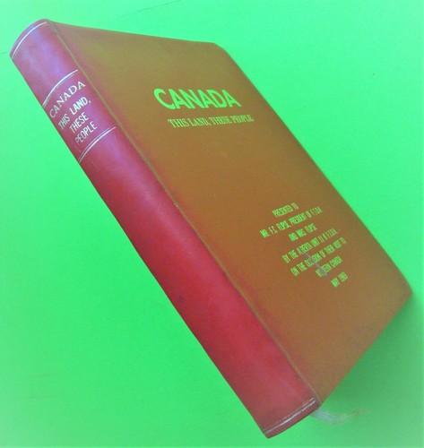 1968 CANADA This Land These People FULL LEATHER PRESENTATION COPY 1st Ed FTDA - Imagen 12 de 12