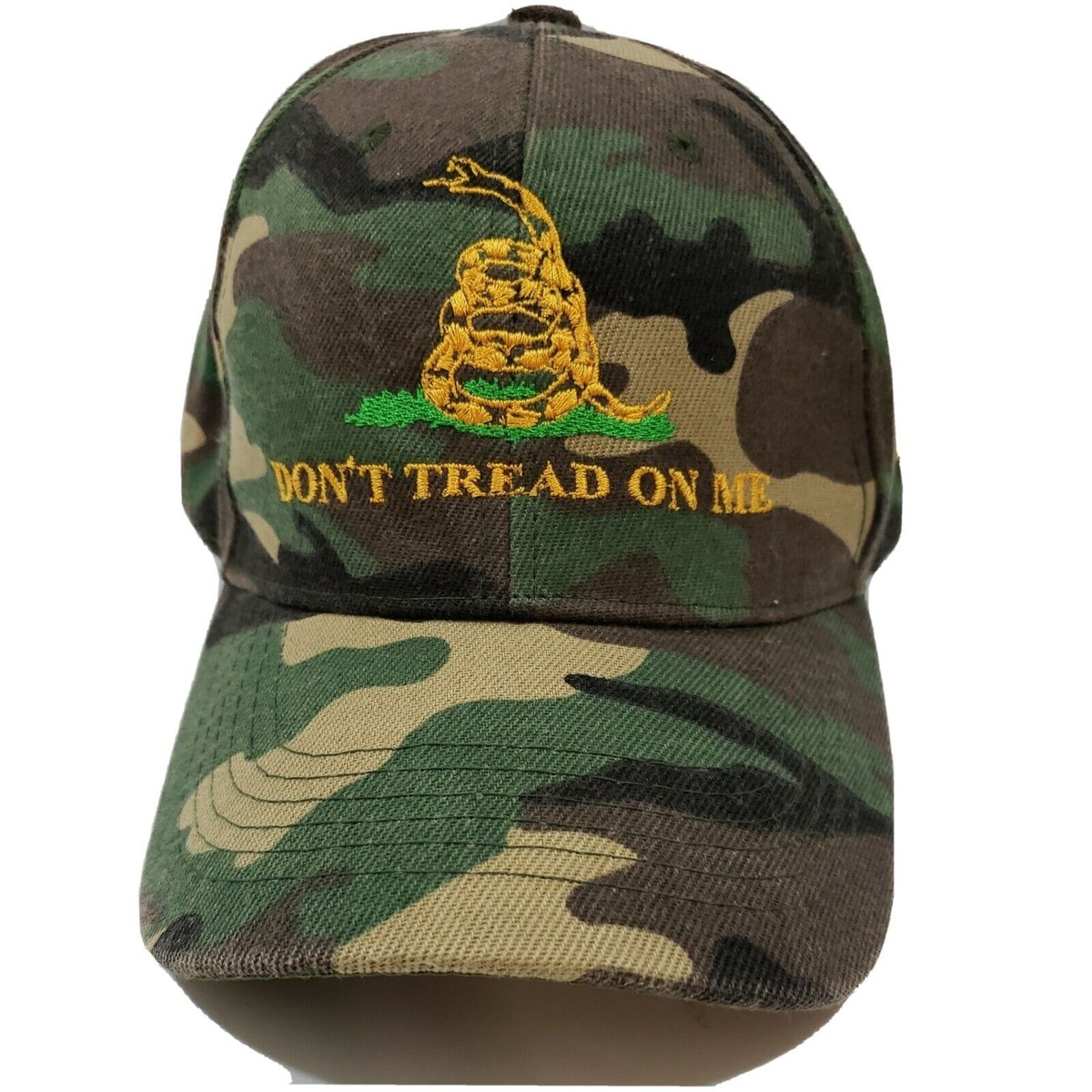 Don't Tread On Me Hat Cap Camouflage Strap Back Adjustable