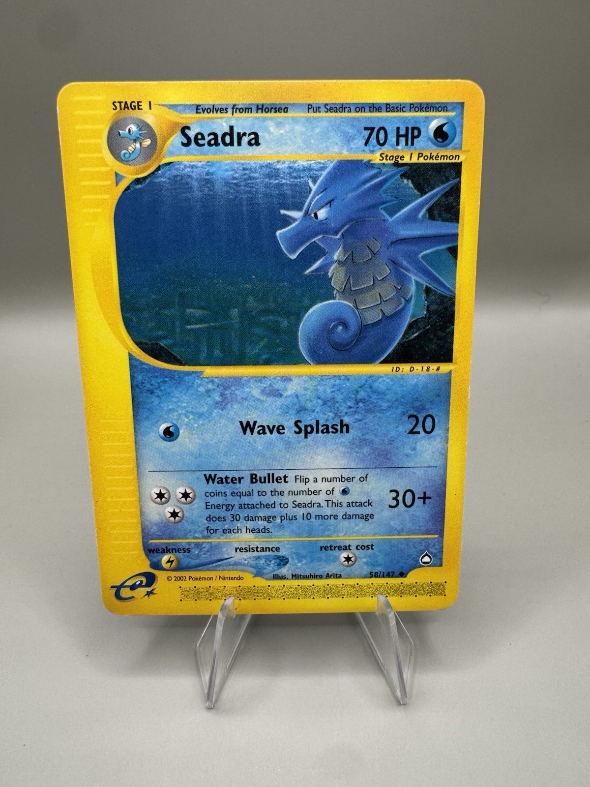 Seadra 58/147 Aquapolis Regular Uncommon Pokémon TCG (NM)