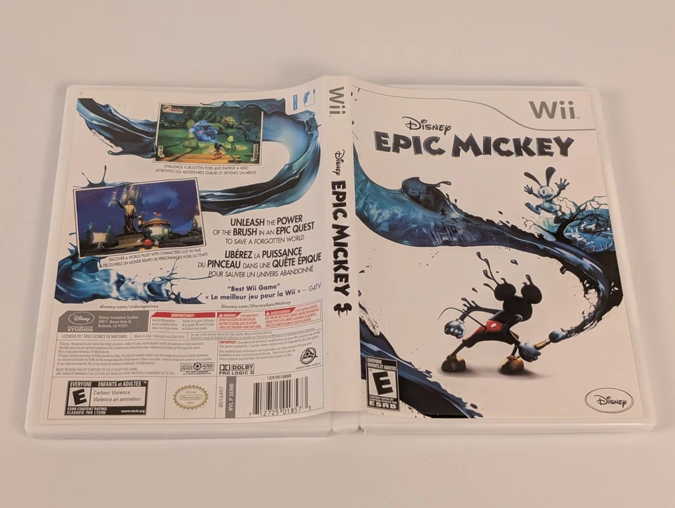 Disney Epic Mickey (Nintendo Wii, 2010) ➡️CIB - Tested - Excellent 📀! - Image 4 of 4