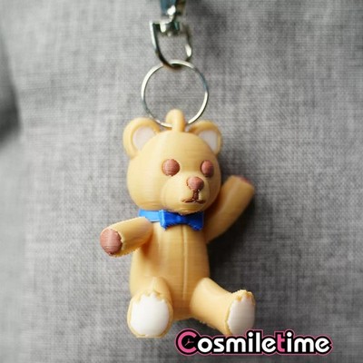 Resident Evil Ada Wong Doll 3D Printed Bear Keychain Movie Game Anime Figure SA