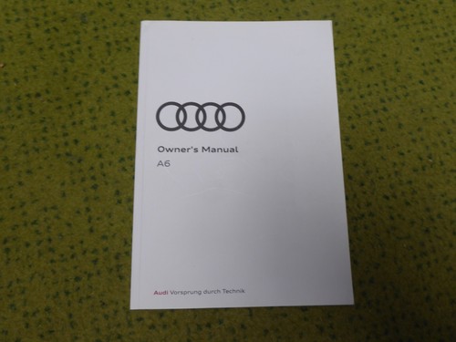 AUDI A6 S6 C8 SALOON AVANT 18-2023 HANDBOOK OWNERS MANUAL NO CAR DETAILS 11.2018