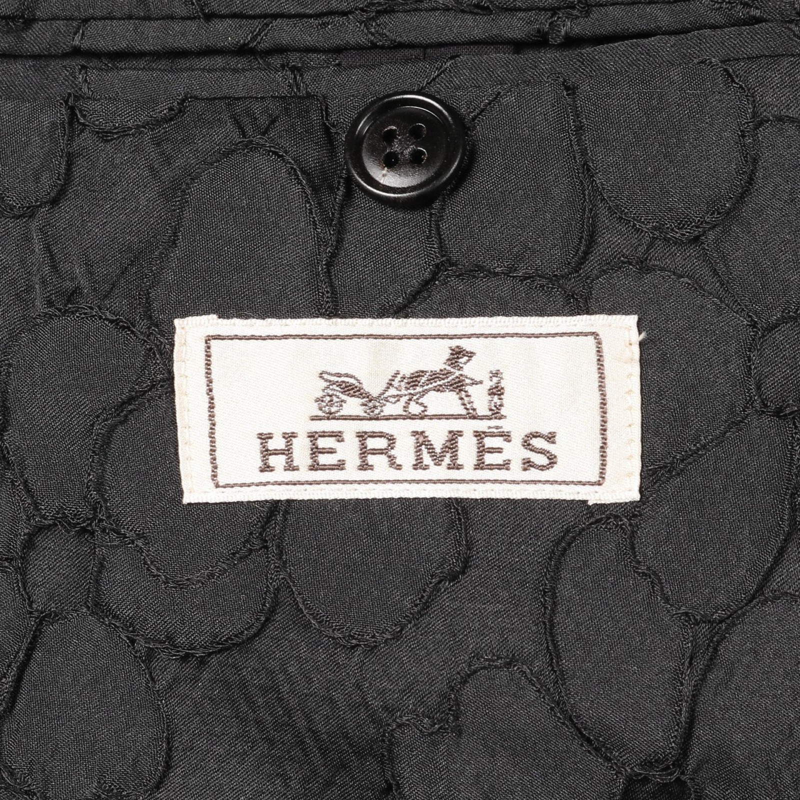 HERMES Tailored Jacket Apparel Outer Polyester Bl… - image 3