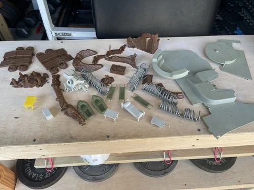 VTG MARX Iwo Jima/Guns of Navarone PlaySet, WWII Battle -Incomplete 2 FLOORS+++