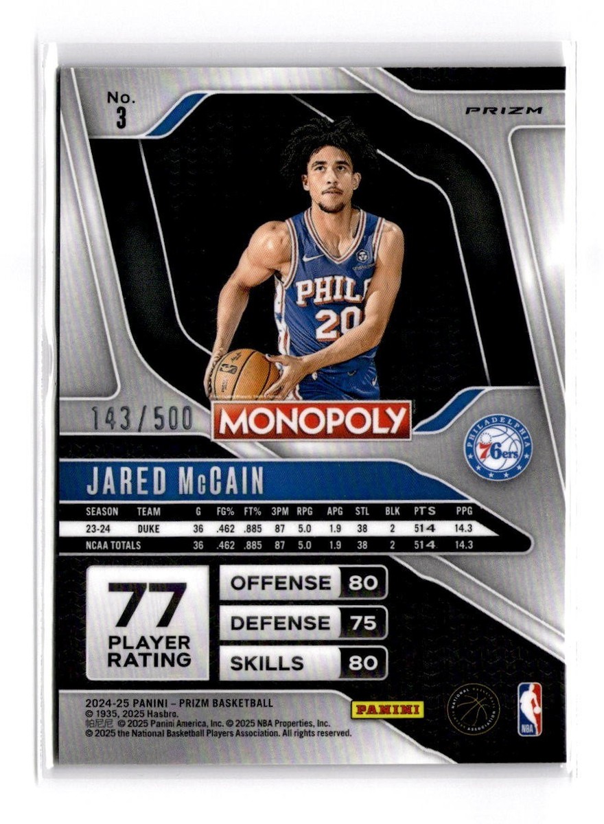 2024-25 Panini Prizm Monopoly - Paolo Banchero #46 Ruby Wave Prizm