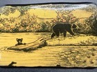 Charming Artisan Resin Pin Brooch Mama Bear & Cub Black/ Yellow Line Drawing — photo 5
