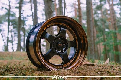 4X 18 Inch 5X120 HART Wheels HR99 Schwarz Matt Räder Passend Für BMW E39 E38 E60