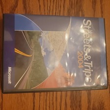 Microsoft Streets and Trips 2004 Software 2 CD Set PC Pamphlet X09-56074