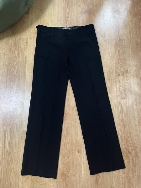 Women Jigsaw Trousers Black Viscose 38 / M / 46 #9LJQ