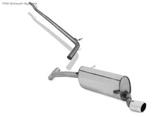  Edelstahl Racing-Komplettanlage ab Kat Audi A1 2010- 1x90mm rund eingerollt