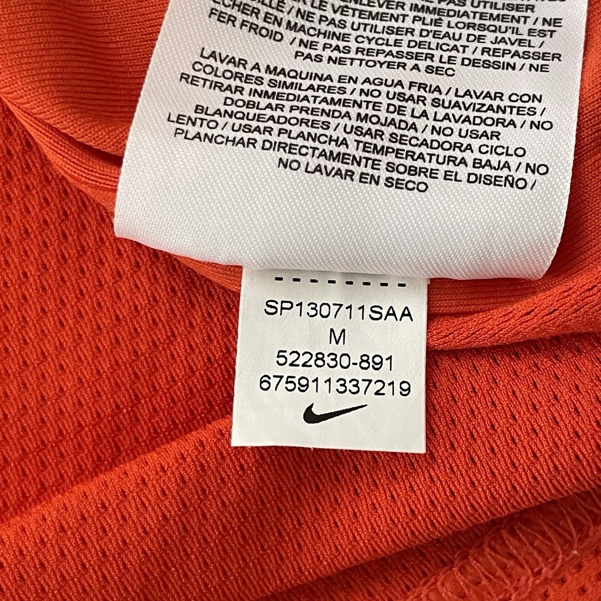 Nike RF Roger Federer Polo Shirt Tennis Men M Orange Australian