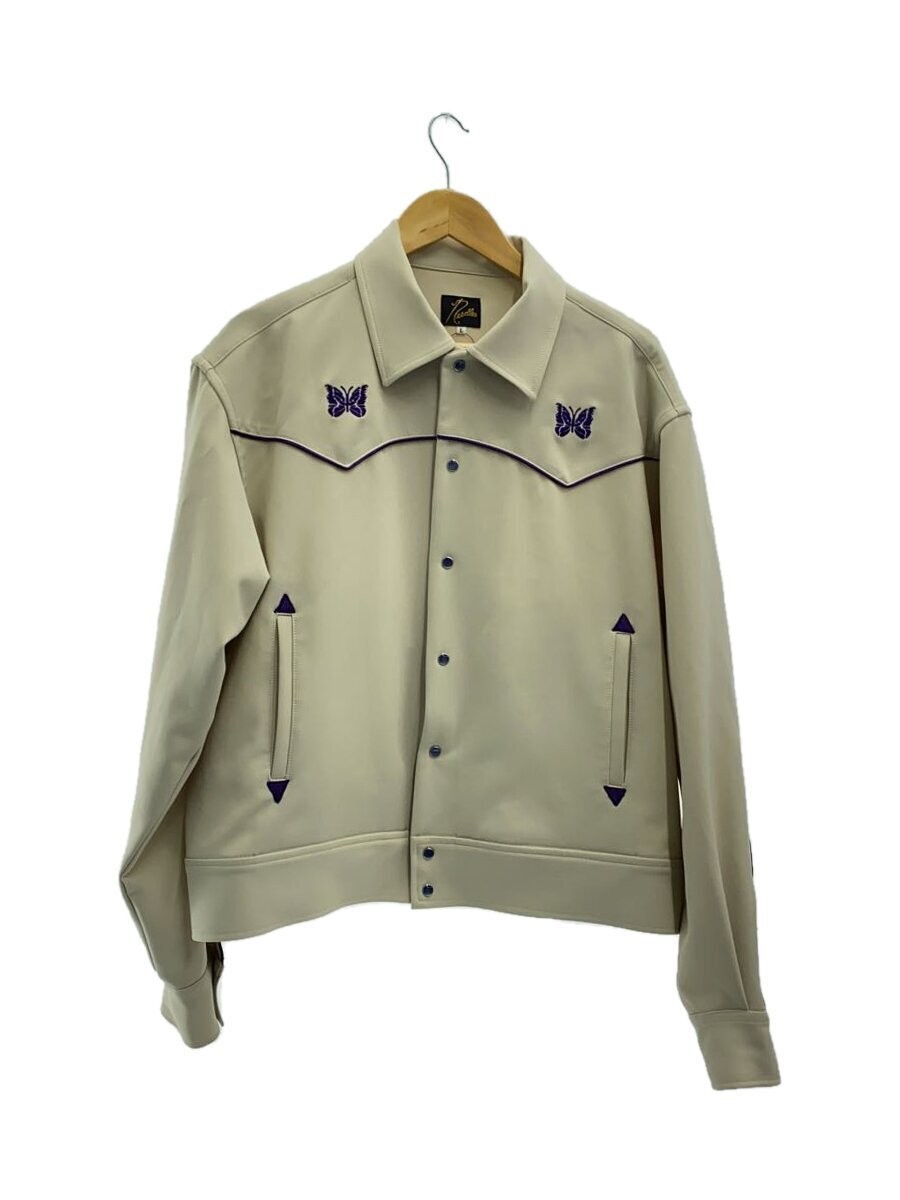 Needles L Polyester Ivory Plain Jacket - image 1