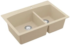 Karran USA QT-711 Quartz QT 33" Drop In Double Basin Quartz