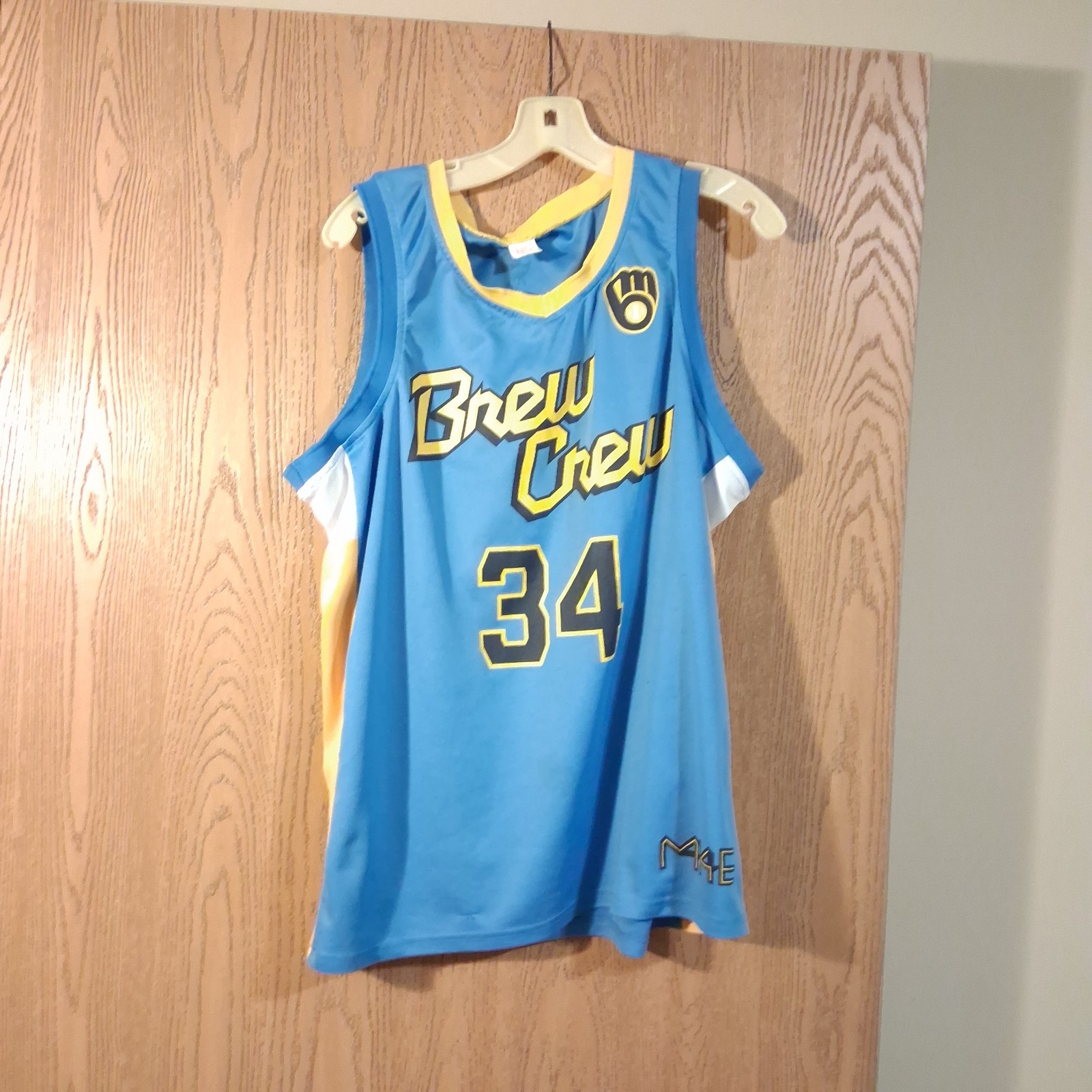 Giannis Antetokounmpo #34 Brew Crew City Connect Jersey Men’s XL