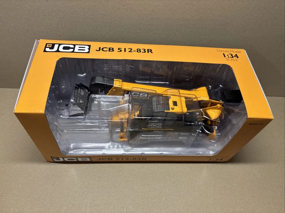 First Gear 10-4247 1:34 JCB 512-83R вращающийся телескопический телескопический погрузчик НОВЫЙ ЛИТОЙ - Изображение 2 из 4