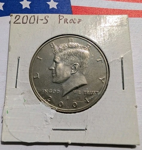 2001-S Kennedy Silver Half Dollar, 2001-S Proof, 90% Silver