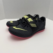 Nike Zoom HJ High Jump Elite Track Spikes Black Pink 806561-003 Mens Size 10 New
