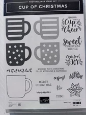 Stampin' Up! CUP OF CHRISTMAS Stamp Set & CUP OF CHEER DIES #343