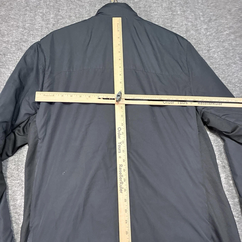 Chaqueta Hi-Tec Hombres M Negro Abrigo Puffer Chaqueta Aislada Cremallera Completa Cálida Ligera Foto 4 de 4