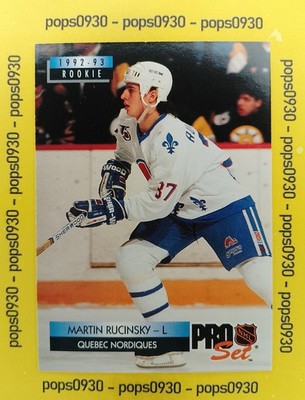 Martin Rucinsky, Quebec Nordiques, 1992, Pro Set, Rookie, #238