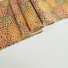Buttercream Kiku #B 14x62 LONG Vintage Silk Homespun Japanese Pongee Fabric TK16