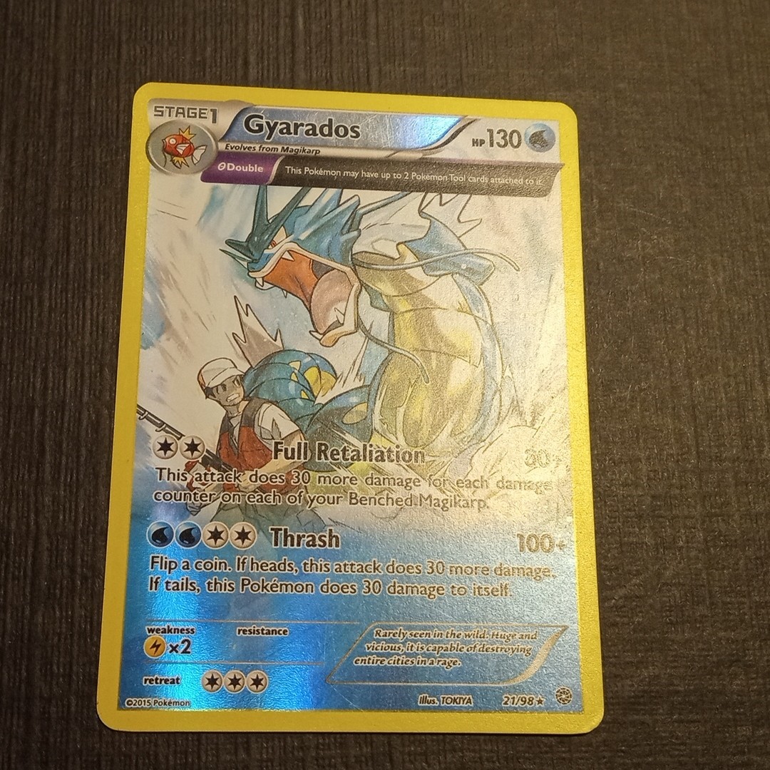 Gyarados 21/98 - HOLO RARE - Ancient Origins - 2015 POKEMON CARD - LP