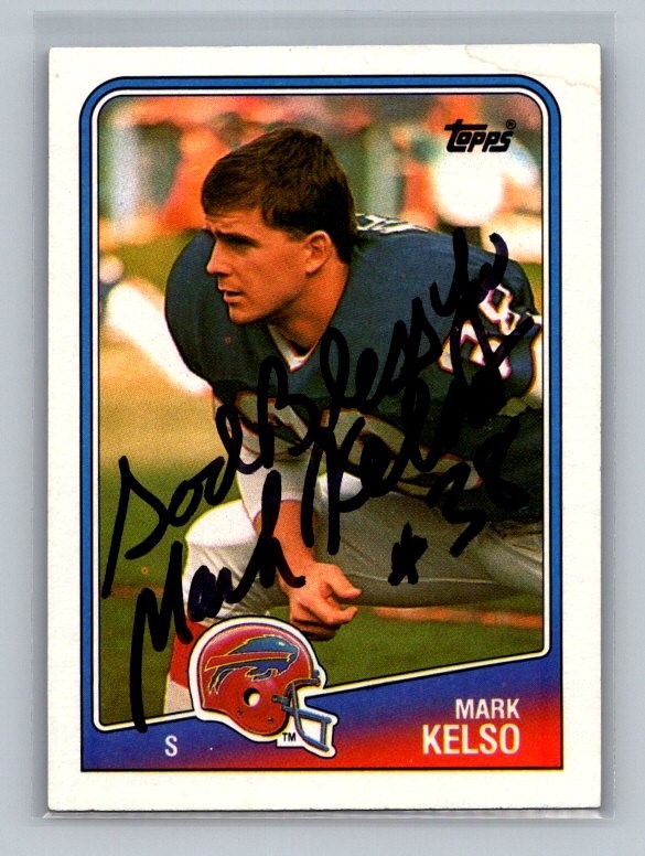 Mark Kelso 1988 Topps Autograph RC #231 Buffalo Bills