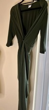Kim & Co Green Thyme size s/p jumpsuit short sleeved VGC 