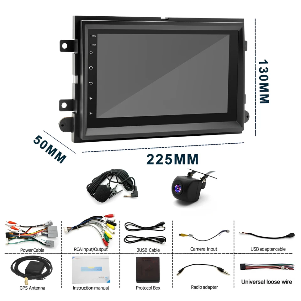 For Ford E250 E350 Super Duty 2009-2014 Android 14 CarPlay Car Radio Stereo GPS - Image 2 of 4