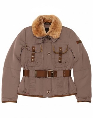 PEUTEREY Womens Padded Jacket IT 42 Medium Grey Polyamide AP13
