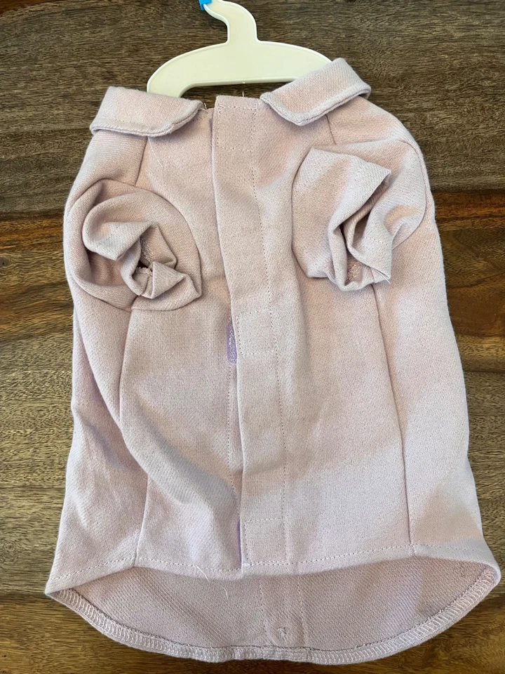 Верхняя лапа размер маленький Doggy Spring пальто Shacket новый с Ярлыками лаванда - Изображение 4 из 4