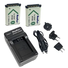 Two Replace Batteries & Charger Pack SONY NP-BX1 Action Cam DSC-RX1 Camera RX100