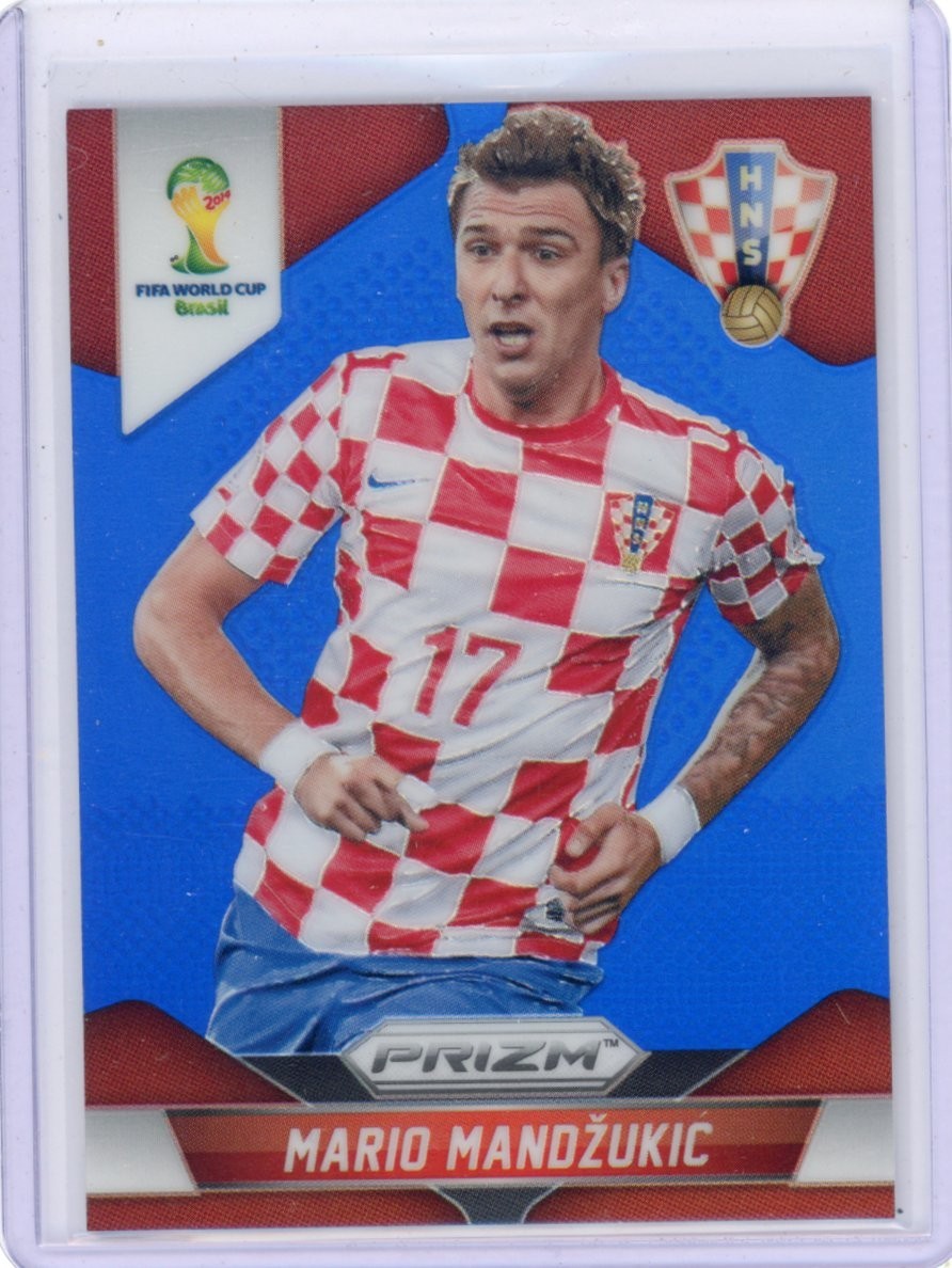 Mario Mandzukic 2014 Panini Prizm World Cup Blue Prizm /199 #120