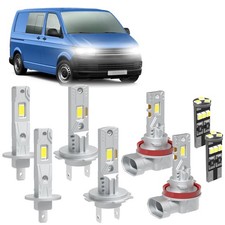 For VW Transporter T5 Xenon White 6000K Headlight Led Fog Side Light Bulbs 08-17