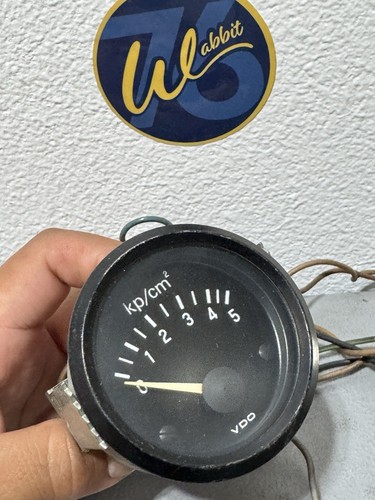 VW MK1 Rabbit convertible Cabriolet Volt Oil Pressure Coolant Temperature Gauges - Picture 3 of 5