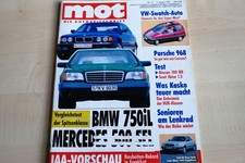 2) MOT 17/1991 - BMW 750iL E32 mit 300PS besser - Nissan 100 NX targa mit 90PS i