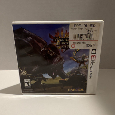 Capcom Monster Hunter 4 Ultimate Nintendo 3DS Game Manual Included T - Series