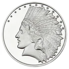 1 Troy oz Indian Head .999 Fine Silver Round
